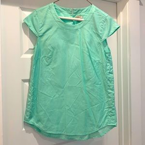 Mint green cotton top